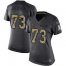 Nike Miami Dolphins #73 Austin Jackson Black Womens Stitched NFL Limited 2016 Salute to Service Jersey