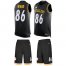 Nike Pittsburgh Steelers #86 Hines Ward Black Team Color Mens Stitched NFL Limited Tank Top Suit Jersey