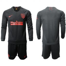 Atletico Madrid Blank Away Long Sleeves Soccer Club Jersey