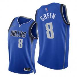 Nike Dallas Mavericks #8 Josh Green Womens 2021-22 75th Diamond Anniversary NBA Jersey Blue Womens