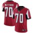 Nike Atlanta Falcons #70 Jake Matthews Red Team Color Mens Stitched NFL Vapor Untouchable Limited Jersey