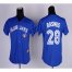 Toronto Blue Jays #28 Colby Rasmus Blue Womens Fashion Stitched MLB Jersey