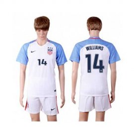USA #14 Williams Home(Three Star) Soccer Country Jersey