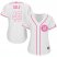 Houston Astros #45 Gerrit Cole White/Pink Fashion Womens Stitched MLB Jersey