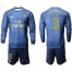 Real Madrid #3 Vallejo Away Long Sleeve Soccer Club Jersey