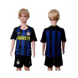 Inter Milan Blank Home Kid Soccer Club Jersey