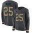 Nike Buffalo Bills #25 LeSean McCoy Anthracite Salute to Service Womens Stitched NFL Limited Therma Long Sleeve Jersey