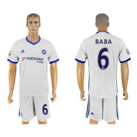 Chelsea #6 Baba White Soccer Club Jersey