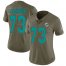 Nike Miami Dolphins #73 Austin Jackson Olive Womens Stitched NFL Limited 2017 Salute To Service Jersey