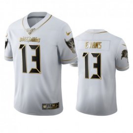Tampa Bay Buccaneers #13 Mike Evans Mens Nike White Golden Edition Vapor Limited NFL 100 Jersey