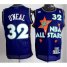 Orlando Magic 32 Shaquille ONeal Purple 1995 All Star Throwback NBA Jersey Cheap
