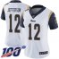 Nike Los Angeles Rams #12 Van Jefferson White Womens Stitched NFL 100th Season Vapor Untouchable Limited Jersey