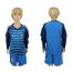 Argentina Blank Blue Long Sleeves Goalkeeper Kid Soccer Country Jersey