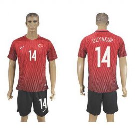 Turkey #14 Ozyakup Home Soccer Country Jersey
