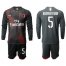 AC Milan #5 Bonaventura Third Long Sleeves Soccer Club Jersey