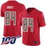 Nike Tampa Bay Buccaneers #84 Cameron Brate Red Mens Stitched NFL Limited Rush 100th Season Jersey
