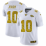 Denver Broncos #10 Jerry Jeudy Mens Nike Flocked Leopard Print Vapor Limited NFL Jersey White