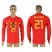 Belgium #21 BATSHUAYI Home 2018 FIFA World Cup Long Sleeve Thailand Soccer Jersey