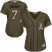 Los Angeles Angels #7 Zack Cozart Green Salute to Service Womens Stitched MLB Jersey