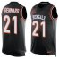 Nike Cincinnati Bengals #21 Darqueze Dennard Black Team Color Mens Stitched NFL Limited Tank Top Jersey