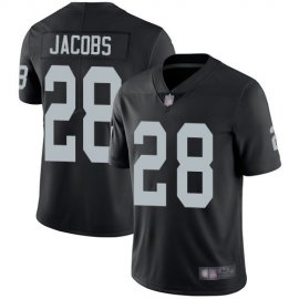 Nike Las Vegas Raiders #28 Josh Jacobs Black Team Color Mens Stitched NFL Vapor Untouchable Limited Jersey
