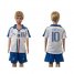Italy #10 Totti White Away Kid Soccer Country Jersey