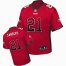 Nike San Francisco 49ers #21 Deion Sanders Red Team Color Mens Stitched NFL Elite Drift Fashion Jersey