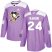 Adidas Pittsburgh Penguins #24 Dominik Kahun Purple Authentic Fights Cancer Stitched Youth NHL Jersey