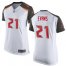 Nike Tampa Bay Buccaneers #21 Justin Evans White Womens Stitched NFL New Elite Jersey