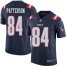 Nike New England Patriots #84 Cordarrelle Patterson Navy Blue Mens Stitched NFL Limited Rush Jersey