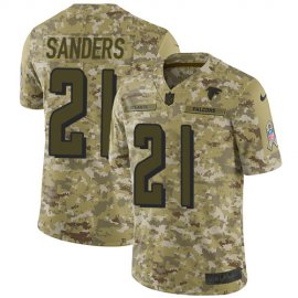 Nike Atlanta Falcons #21 Deion Sanders Camo Mens Stitched NFL Limited 2018 Salute To Service Jersey