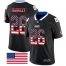 Nike New York Giants #26 Saquon Barkley Black Mens Stitched NFL Limited Rush USA Flag Jersey