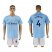 Manchester City #4 Kompany Home Soccer Club Jersey