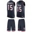 Nike Houston Texans #15 Will Fuller V Navy Blue Team Color Mens Stitched NFL Limited Tank Top Suit Jersey