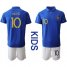 France #10 Mbappe 100th Anniversary Edition Kid Soccer Country Jersey