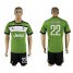 Juventus #22 Asamoah SEC Away Soccer Club Jersey