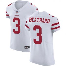 Nike San Francisco 49ers #3 C.J. Beathard White Mens Stitched NFL Vapor Untouchable Elite Jersey