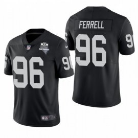 Las Vegas Raiders #96 Clelin Ferrell Mens Nike 2020 Inaugural Season Vapor Limited NFL Jersey Black