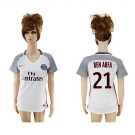 Womens Paris Saint-Germain #21 Ben Arfa Sec Away Soccer Club Jersey
