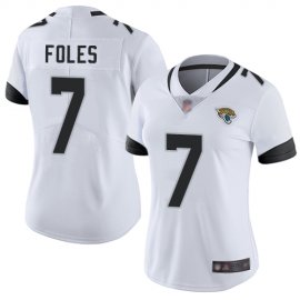 Nike Jacksonville Jaguars #7 Nick Foles White Womens Stitched NFL Vapor Untouchable Limited Jersey