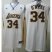 Los Angeles Lakers 34 Shaquille ONeal White Swingman NBA Jersey Cheap