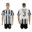 Juventus #3 Chiellini Home Soccer Club Jersey