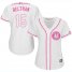 Houston Astros #15 Carlos Beltran White/Pink Fashion Womens Stitched MLB Jersey
