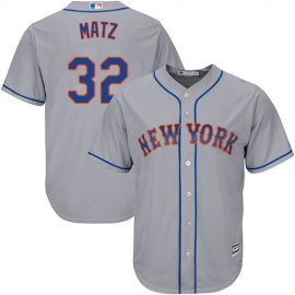 New York Mets #32 Steven Matz Grey Cool Base Stitched Youth MLB Jersey