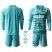 Inter Milan Blank Blue Goalkeeper Long Sleeves Kid Soccer Club Jersey