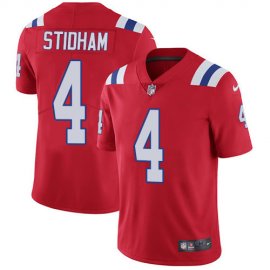 Nike New England Patriots #4 Jarrett Stidham Red Alternate Mens Stitched NFL Vapor Untouchable Limited Jersey