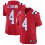 Nike New England Patriots #4 Jarrett Stidham Red Alternate Mens Stitched NFL Vapor Untouchable Limited Jersey