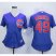 Chicago Cubs #49 Jake Arrieta Blue Alternate Womens Stitched MLB Jersey