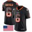 Nike Cleveland Browns #6 Baker Mayfield Black Mens Stitched NFL Limited Rush USA Flag Jersey