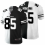Cincinnati Cincinnati Bengals #85 Tee Higgins Mens Black V White Peace Split Nike Vapor Untouchable Limited NFL Jersey